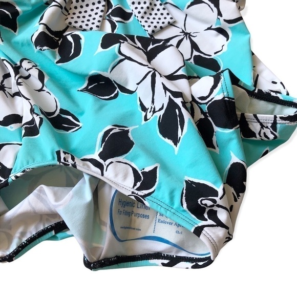 Beach House One Piece Swimsuit Hawaiian Floral Print Small - Picture 8 of 12